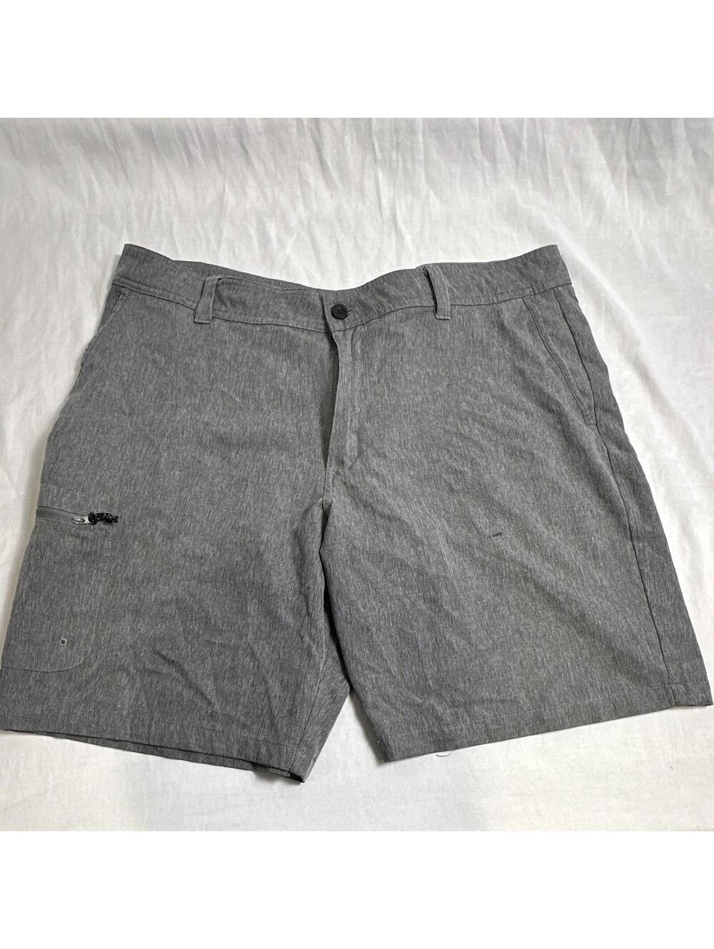 0013 Magellan Outdoors Fish Gear Water Resistant Gray Fishing Shorts Men 42